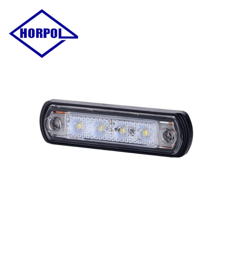 [FG0675LD] Horpol feu position 4 led embrase caoutchouc blanc