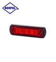 Horpol feu position 4 led embrase caoutchouc rouge