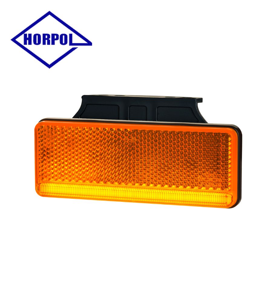 [FG2510LD] Horpol feu de position rectangulaire slim orange support