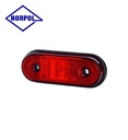 Horpol feu de position rectangulaire catadioptre rouge