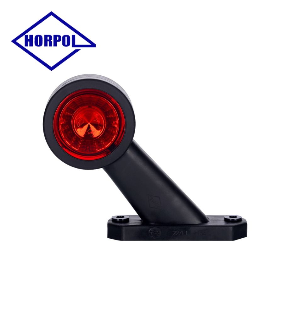 [FG0725PLD] Horpol feu de gabarit incliné court blanc et rouge DROIT