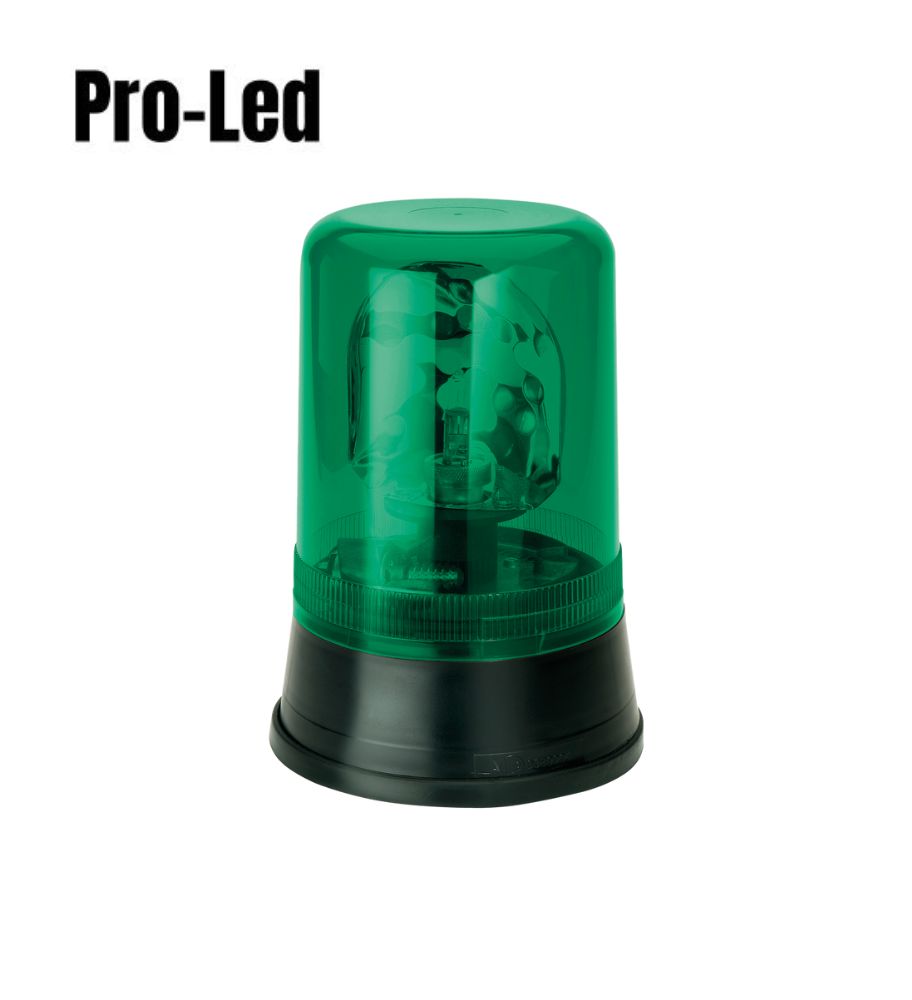 [GL59524G] Pro Led Gyrophare Halogène 24v fixe vert
