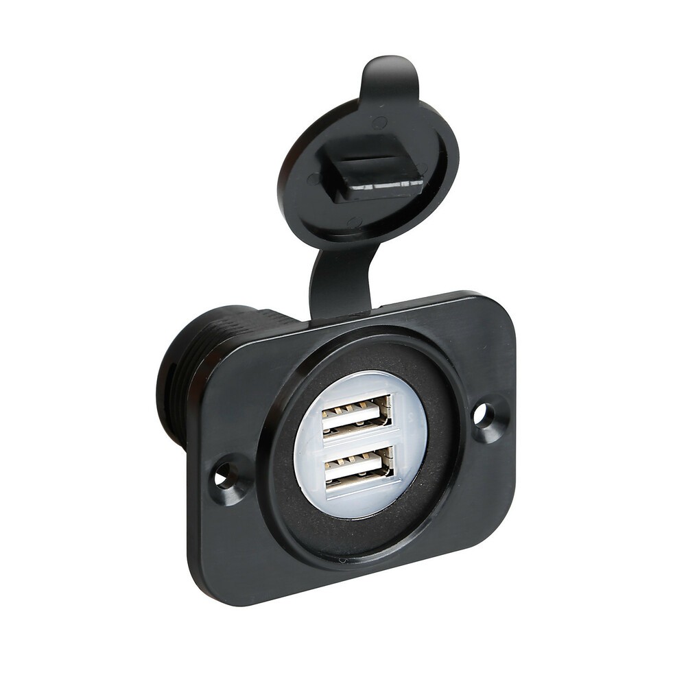 Double prise USB encastrable