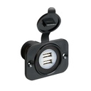 Double prise USB encastrable