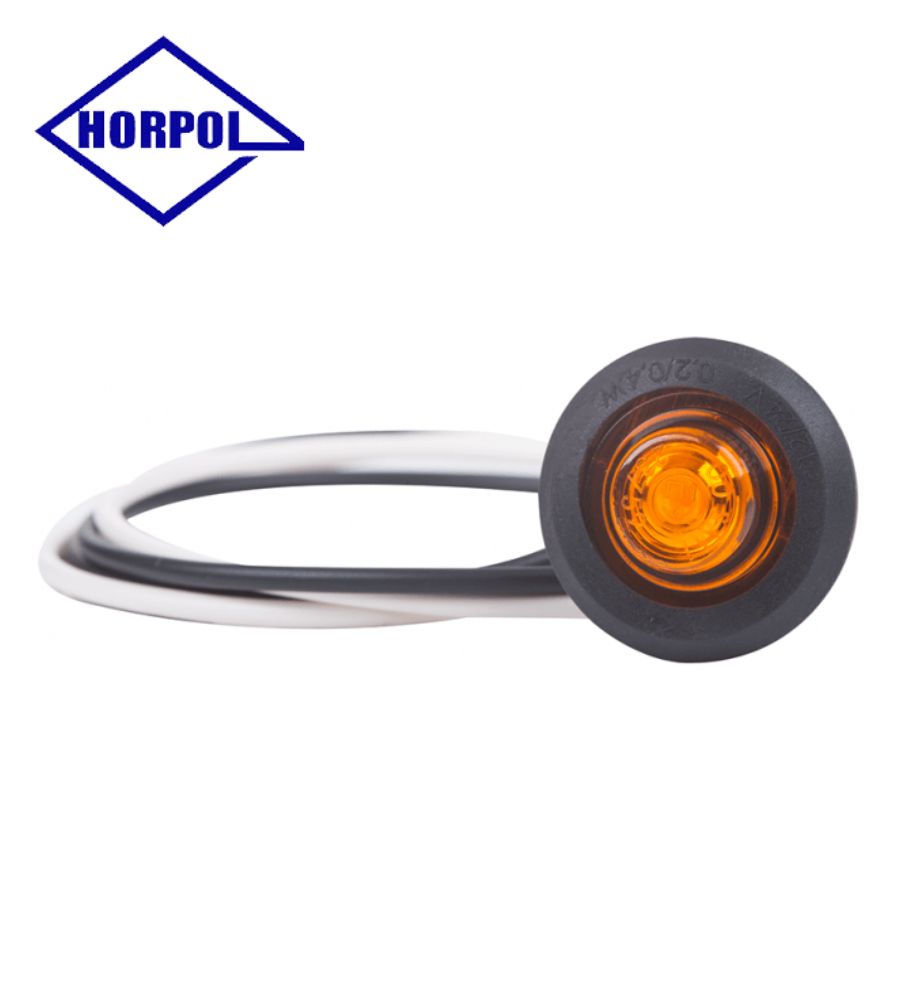 Horpol feu de position frontal rond orange