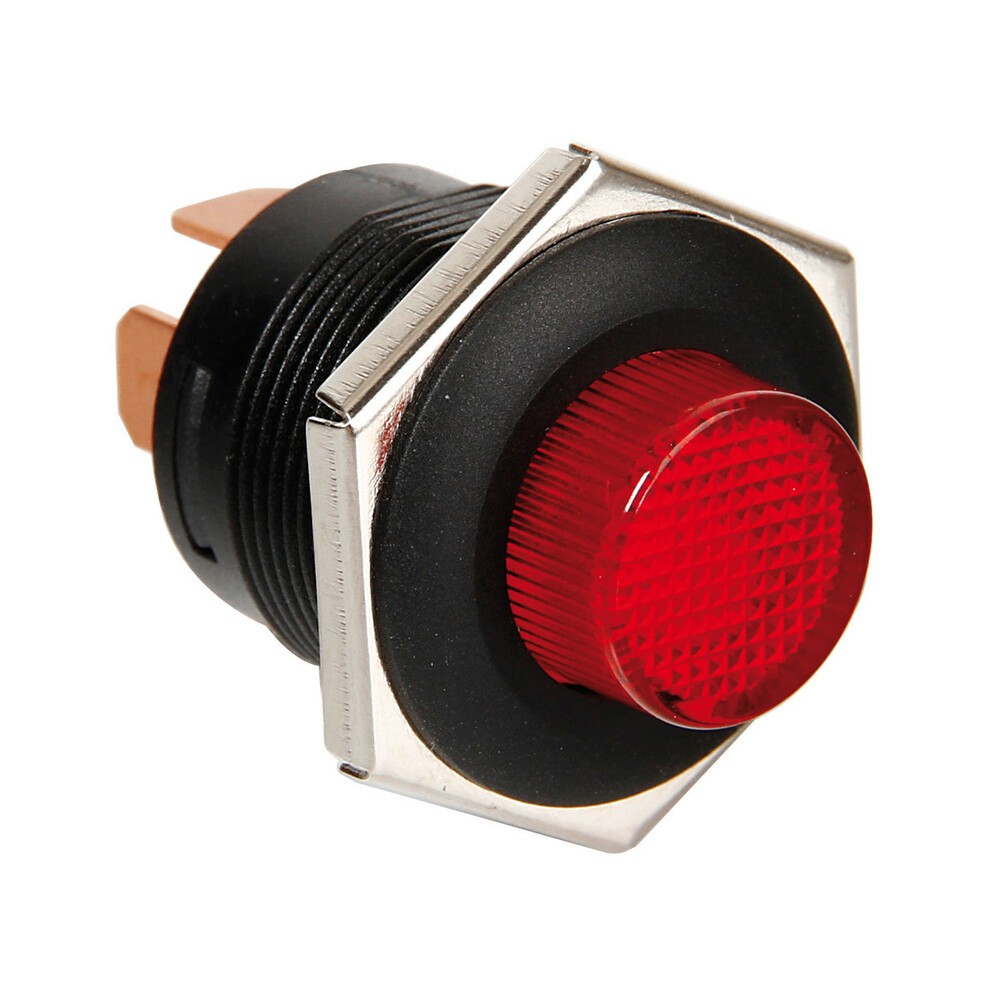 [E45538] Interrupteur - Rouge - 12/24V