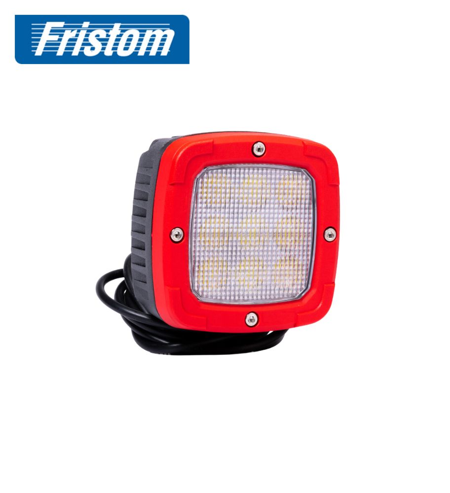 [PL0360FT] Fristom phare de travail cadre rouge 4100lm flux large