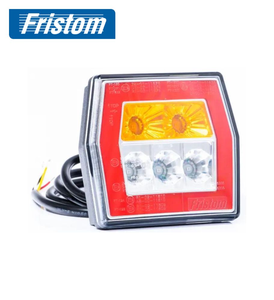 [FR0121FT] Fristom phare arrière 3 fonctions câble filtre jaune 