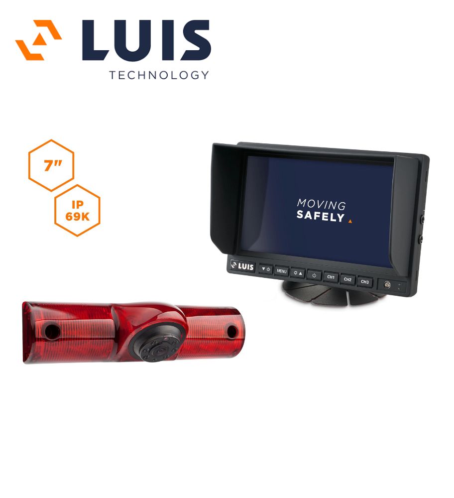 Luis Kit Caméra de recul  7" avec feu de stop intégré