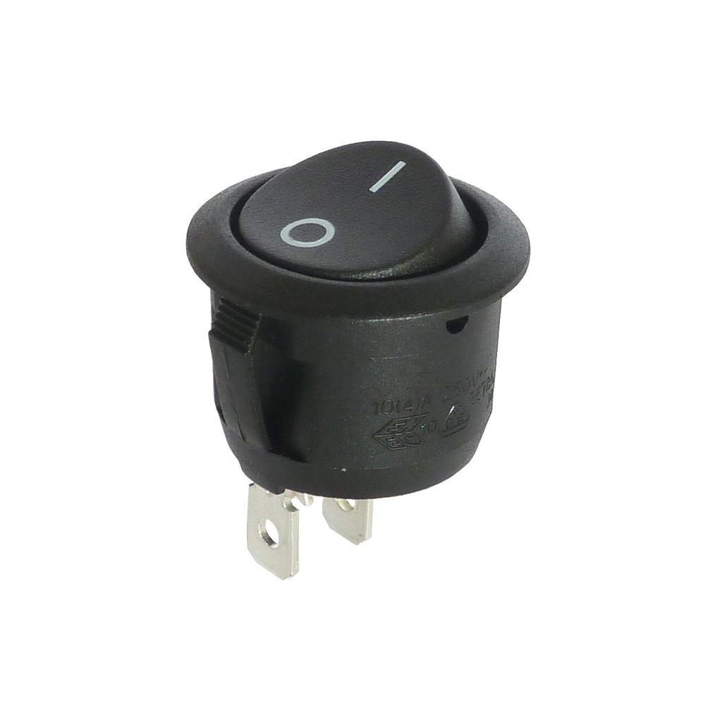 [ER13-112A] Interrupteur à bascule - On-Off - 250V - Noir