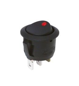 [ER13-112B2R24] Interrupteur à bascule lumineux rouge - On-Off - 24v