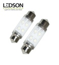 Ledson ampoule navette 36mm 4LED 24v blanc froid