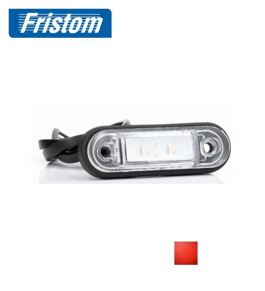 Fristom feu de position rectangle 2 Led rouge