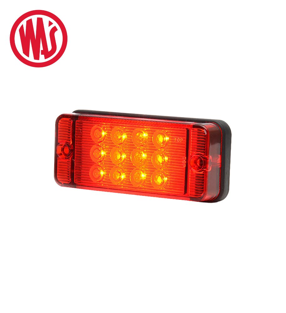 [FR07700KRW83D] Was feu arrière antibrouillard rectangle lentille rouge