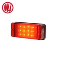 Was feu arrière antibrouillard rectangle lentille rouge