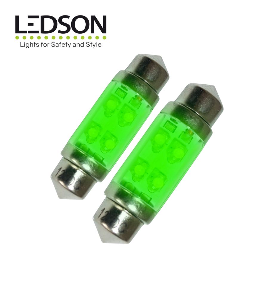 [A248545] Ledson ampoule navette 36mm LED vert 24v