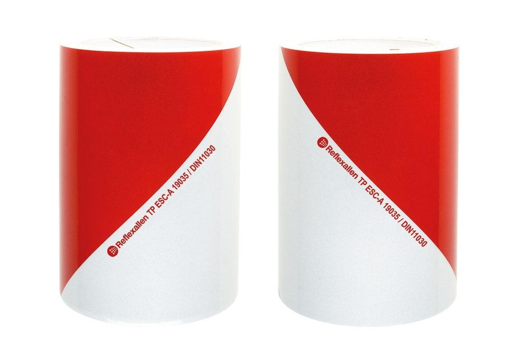 Set rouleau Chevron Rouge/Blanc 9m