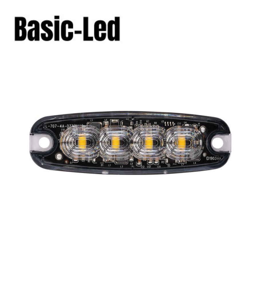 [F0037-2] Basic Led Flash 4 Led orange