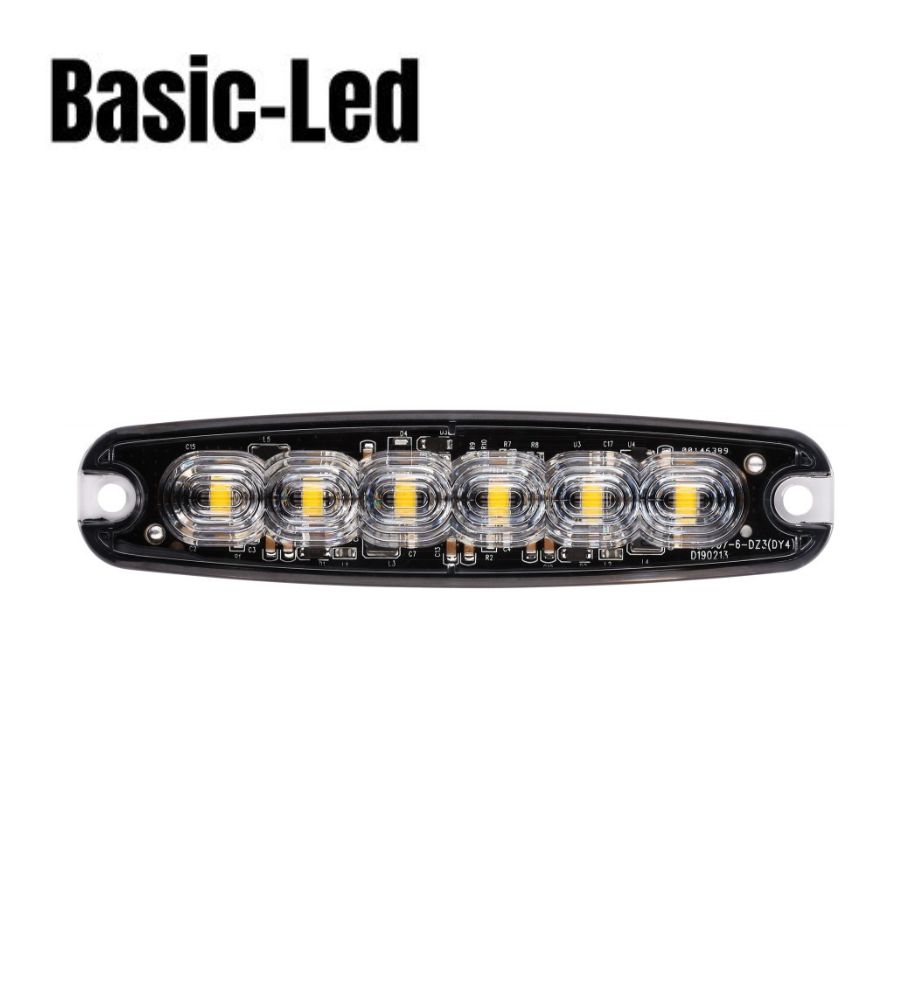 [F0038-2] Basic Led Flash 6 Led orange