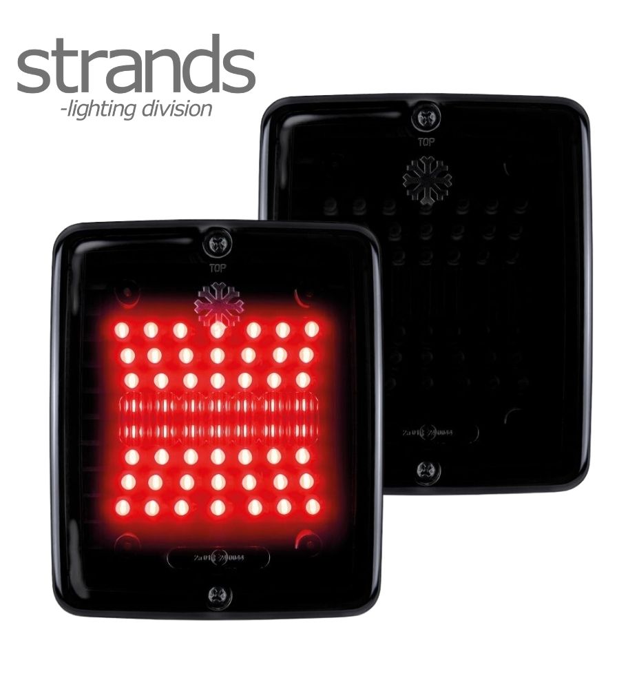 [FR5800633] Strands Feu Antibrouillard rectangulaire rouge Dark Knigth Izeled