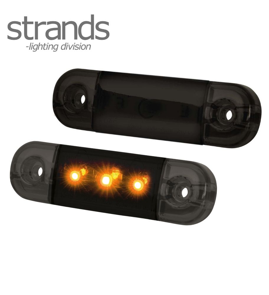 [FG800332] Strands Feu de position slim ORANGE Dark Knight  3 LED