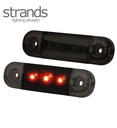 Strands Feu de position slim ROUGE Dark Knight 3 LED