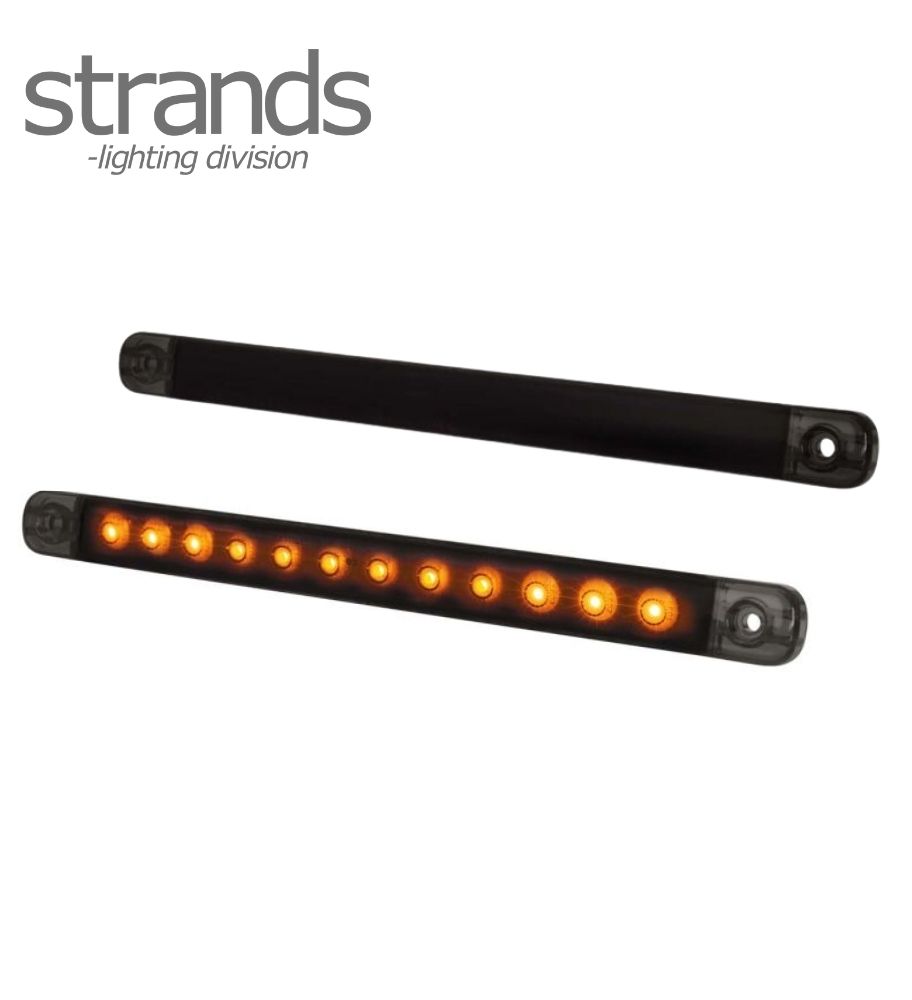 [FR800334] Strands feu de position et Clignotant slim orange Dark Knight 12 LED
