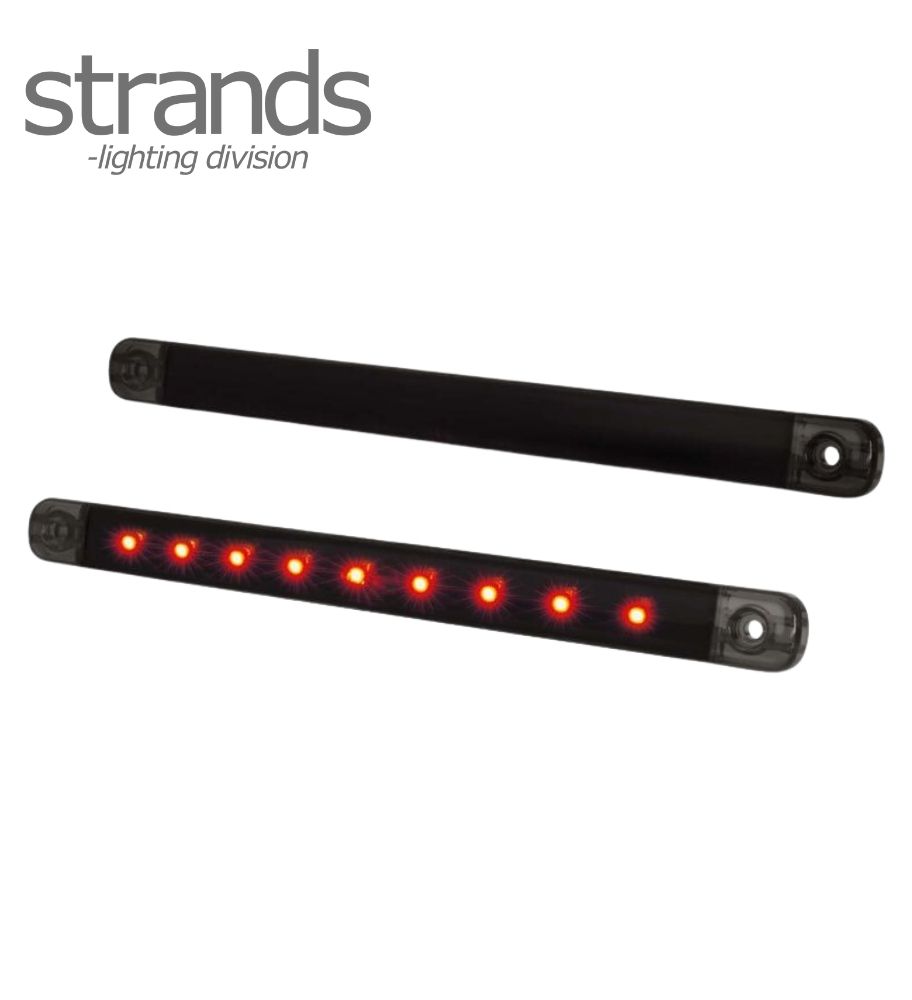 [FR800333] Strands Feu de position slim rouge Dark Knight 12 LED