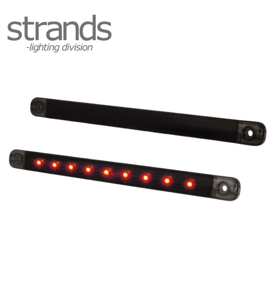 [FR800335] Strands Feu de position et stop slim rouge Dark Knight 12 LED