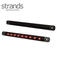 Strands Feu de position et stop slim rouge Dark Knight 12 LED