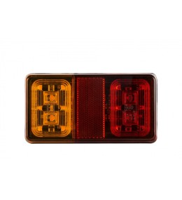 [FR2295L] Feu arrière rectangulaire LED - 0,5/2/2W - 12/24V - 190mm