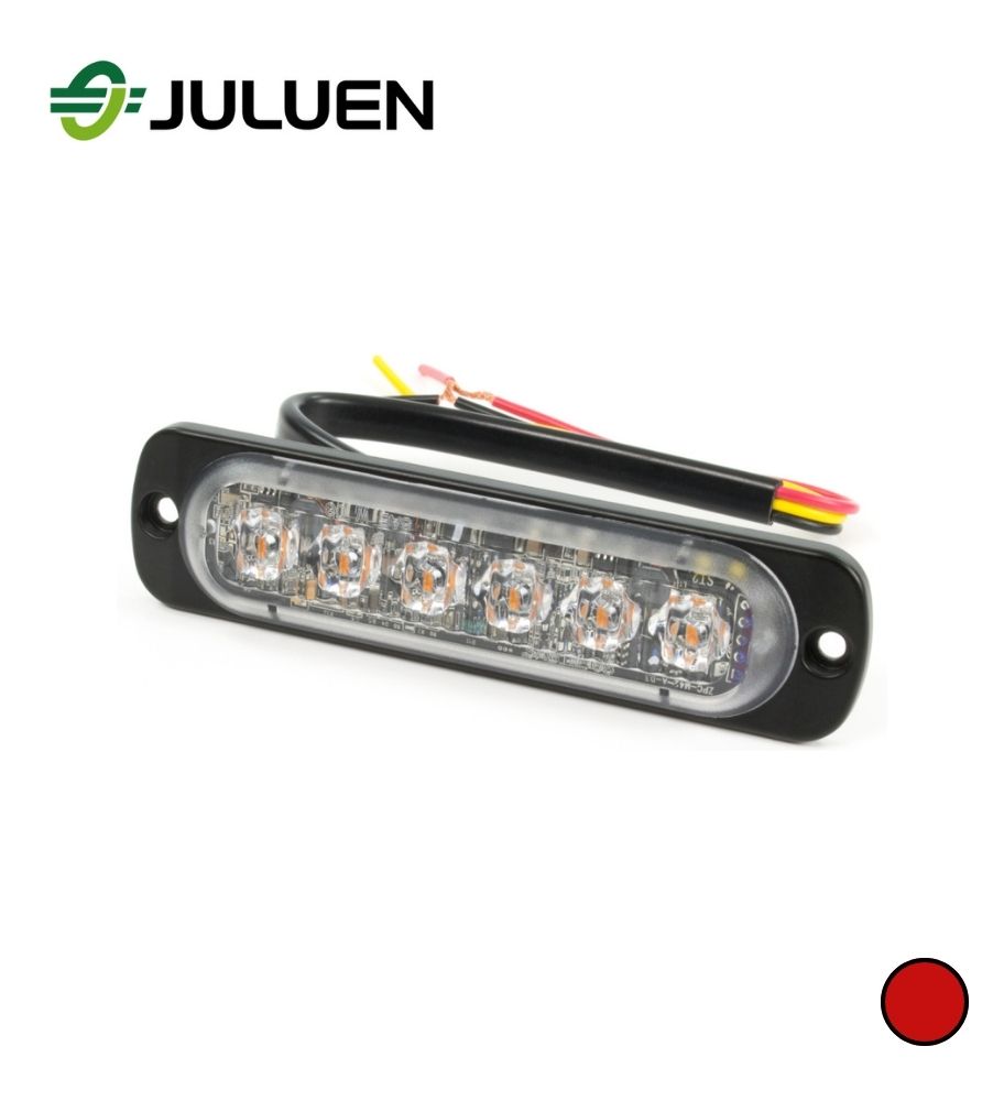 [F0078ST6] Juluen Flash ST6 6 led rouge