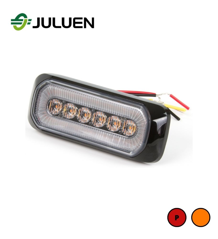 Flash LED orange avec feu de position rouge