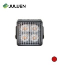Juluen flash SQ4 carré 4 led rouge