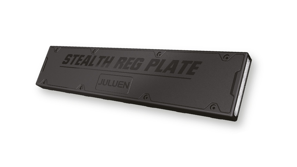 [F0837STEALTH] Porte plaque flash LED bleu JULUEN BC