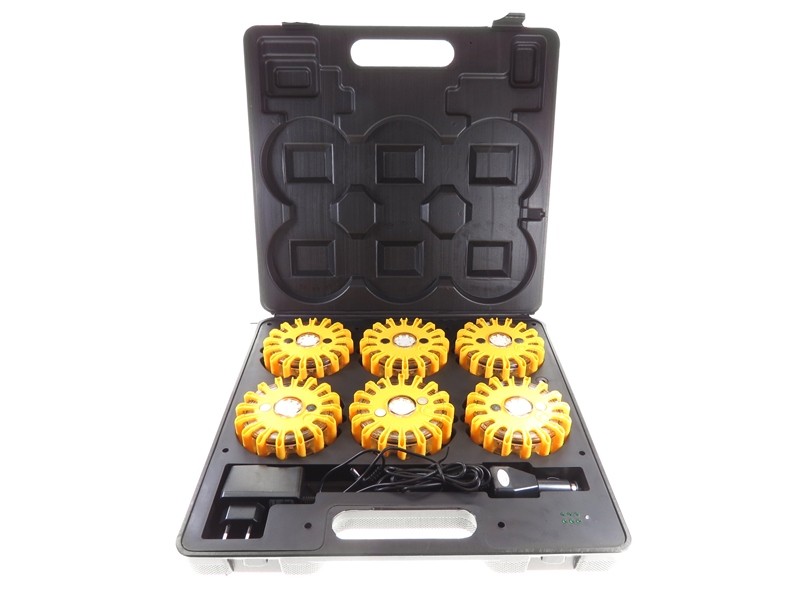 [GL500501] Set of 6 yellow beacons 12/24V