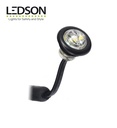 Ledson feu de position rond encastré Blanc lentille claire 12-24v