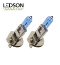 Ledson ampoule Halogène Xenonlook bleu 24v H1