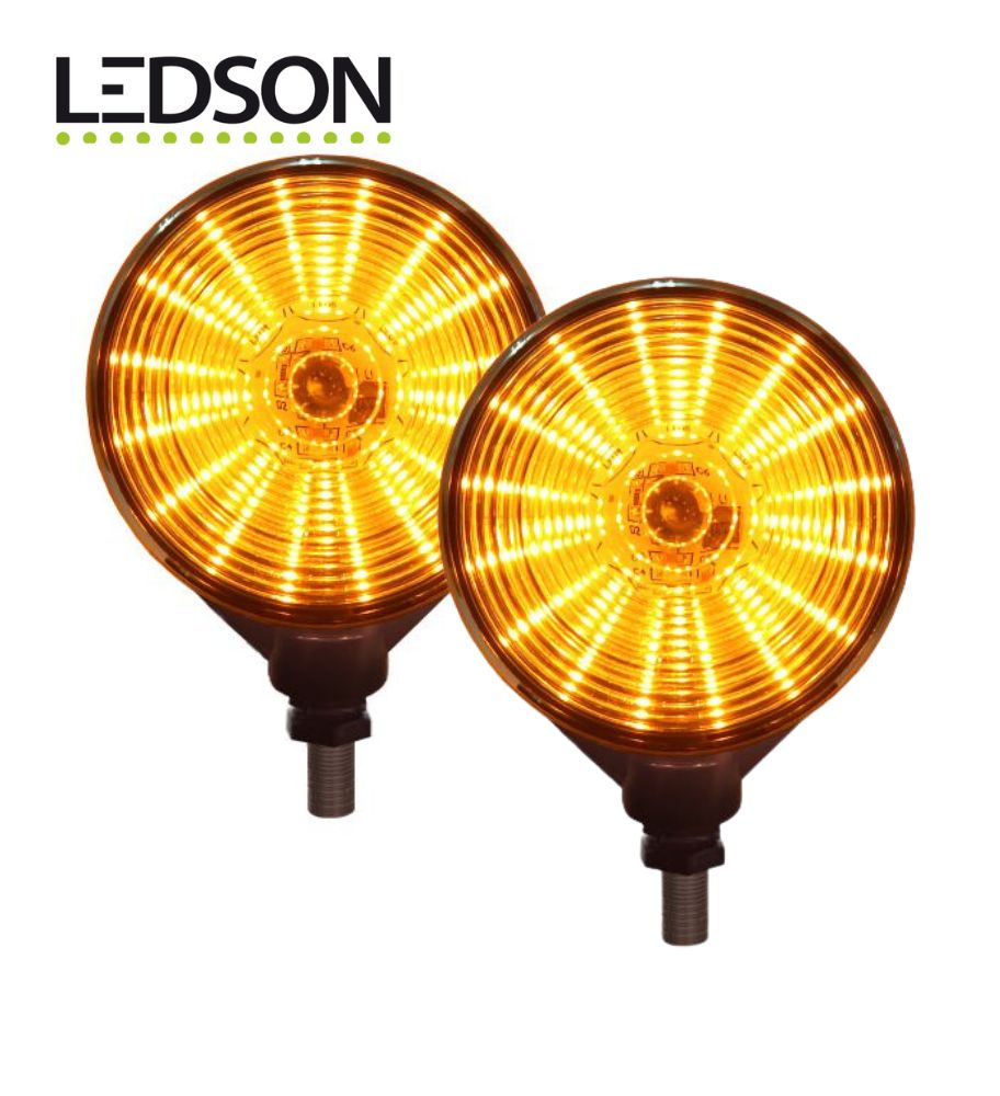 [FG800157] Ledson feu espagnol orange et orange lentille transparente