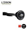 Ledson feu de position rond encastré Rouge DARK 12-24v