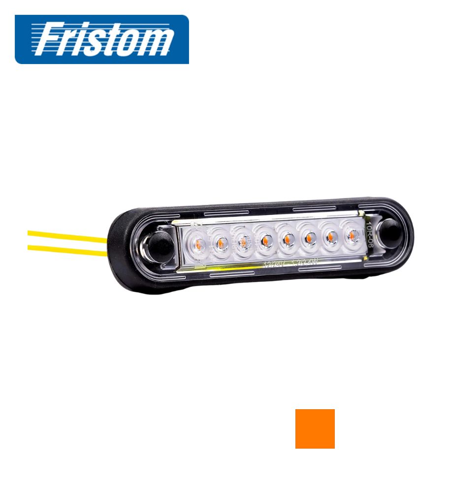 [FG073ZLFT] Fristom feu de position rectangulaire 8 Led orange