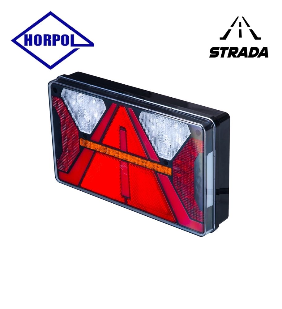 [FR8201LZD2820] Horpol phare arrière multifonction Strada avec réflecteur 12-24v GAUCHE