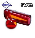 Horpol phare arrière  multifonction Marvic avec réflecteur  12-24v GAUCHE