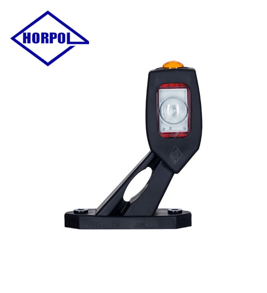 [FG2115PLD] Horpol feu de gabarit tri-color coudé court bouliche DROIT