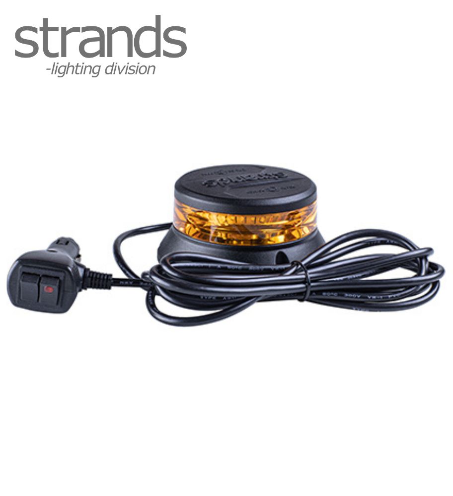 [GL850932] Strands Gyrophare orange plat allume cigare magnétique