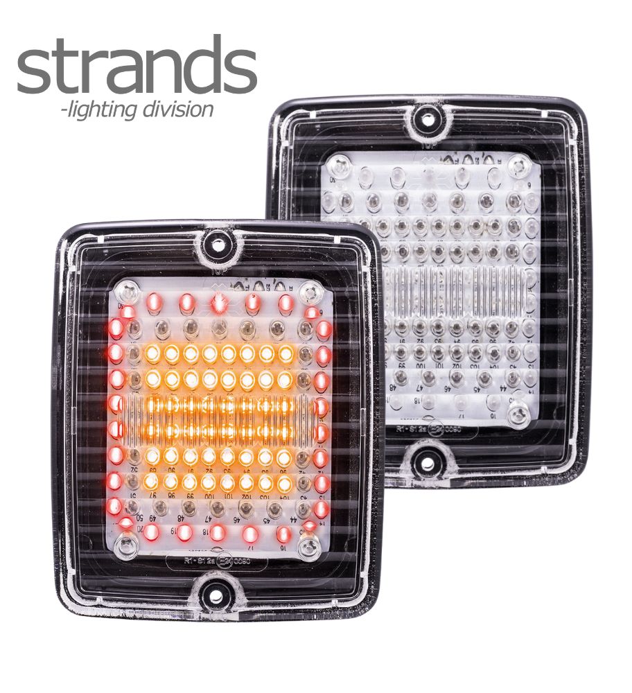 [FR800108] Strands feu de recul et clignotant rectangulaire Izeled