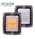 Strands feu de recul et clignotant rectangulaire Izeled