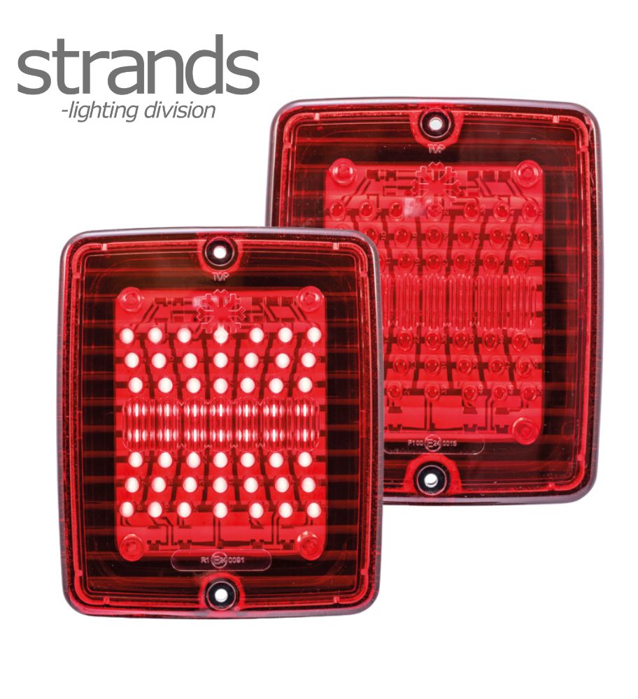 [FR800109] Strands feu arrière rouge lentille rouge Izeled