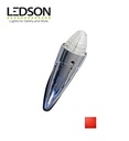 Ledson feu torpille lumière rouge lentille transparente 24v