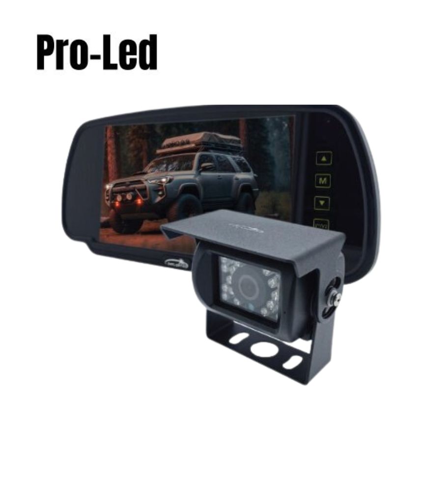 [CA9772] Pro Led Kit Caméra de recul sur rétroviseur 7"